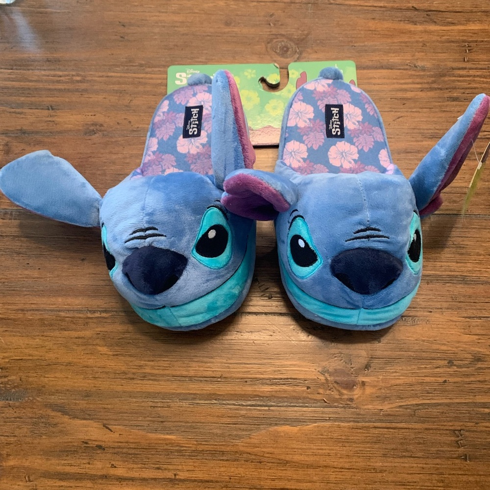 Disney‎ Stitch Blue and Purple Slippers